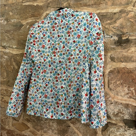 J. Crew Liberty Floral Blazer with Red, Blue, and Green - Picture 4 of 5
